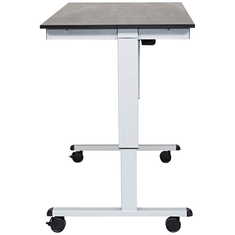Image 1 Upas Silver and Black Large Electric Standing Desk