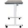 Upas Silver and Black Large Electric Standing Desk