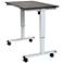 Upas Silver and Black Small Electric Standing Desk