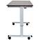 Upas Silver and Dark Walnut Large Electric Standing Desk
