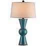 Upbeat Terracotta Teal Currey &amp; Company Table Lamp