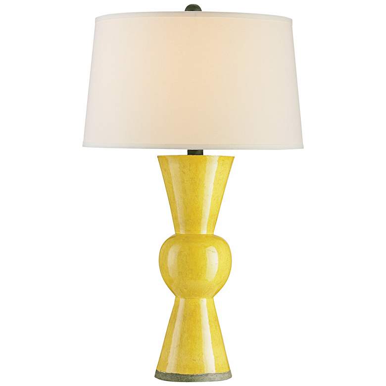 Image 1 Upbeat Yellow Terracotta Currey &amp; Company Table Lamp