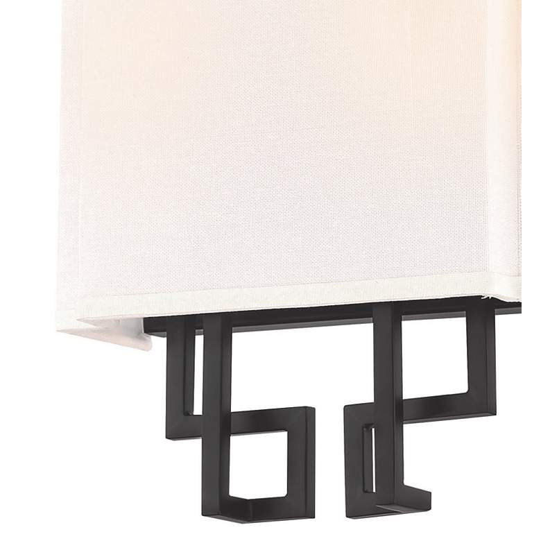 Image 2 Upham 10 1/4 inch High Coal and Polished Nickel Wall Sconce more views