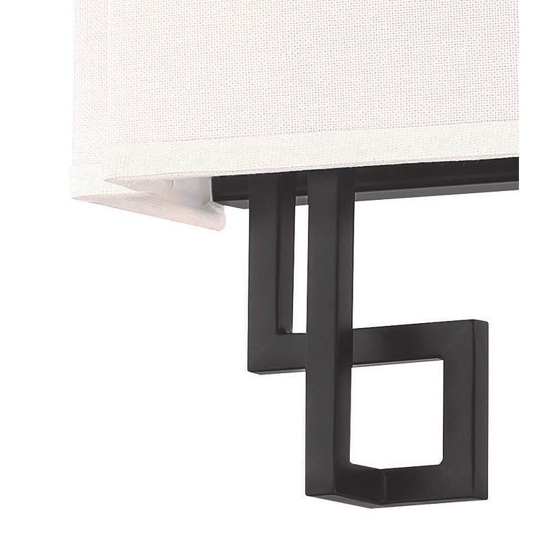 Image 3 Upham 10 1/4" High Coal and Polished Nickel Wall Sconce more views