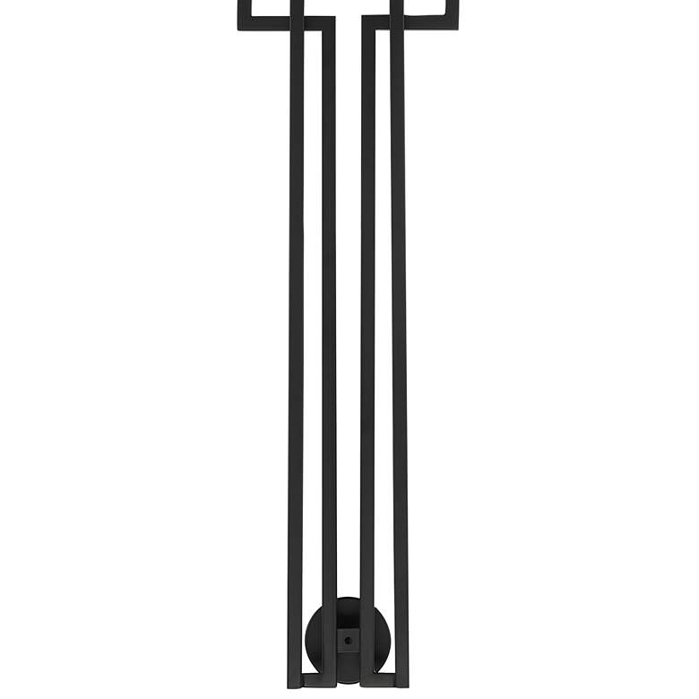 Image 3 Upham 26" High Coal and Polished Nickel Wall Torchiere more views