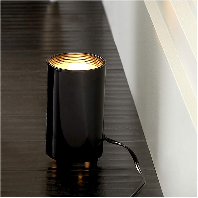 Image 6 Upland 6 1/2"H Black Can Plug-in Accent Uplights Set of 4 more views