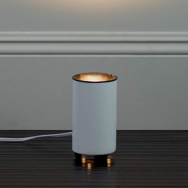 Image 4 Upland 6 1/2"H White Can Plug-in Accent Uplights Set of 4 more views
