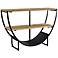 Uplift 50" Wide Brown and Black 2-Shelf Stand