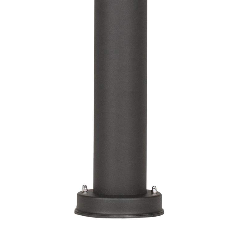Image 2 Upright 28 1/4" High Black Metal Outdoor Bollard Post more views