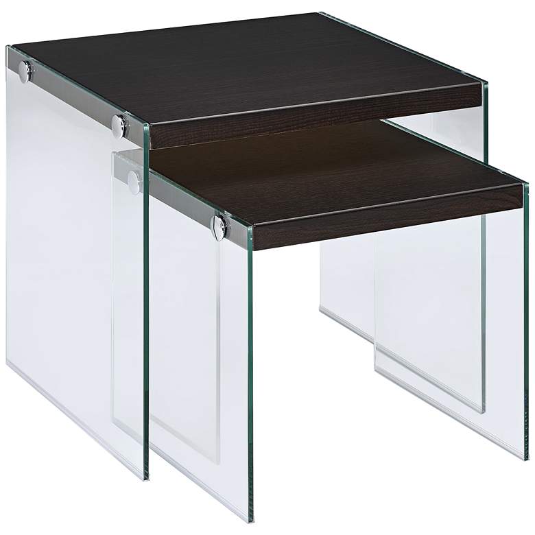 Image 1 Upton 19 3/4 inch Wide Modern Nesting Tables - 2 Piece Set