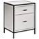 Upton 20 1/4" Wide Mirrored 2-Drawer End Table