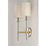 2_Uptown 19 1/2" High Brass and Nickel 2-Light Wall Sconce more views