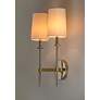 4_Uptown 19 1/2" High Brass and Nickel 2-Light Wall Sconce more views