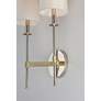 5_Uptown 19 1/2" High Brass and Nickel 2-Light Wall Sconce more views
