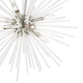 Image5 of Uptown 25 3/4" Wide Brushed Nickel 8-Light Pendant more views