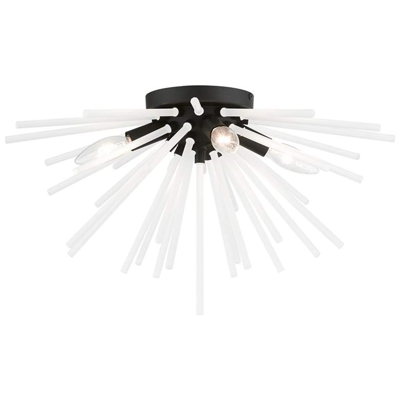 Image 1 Uptown 4 Light Black Flush Mount