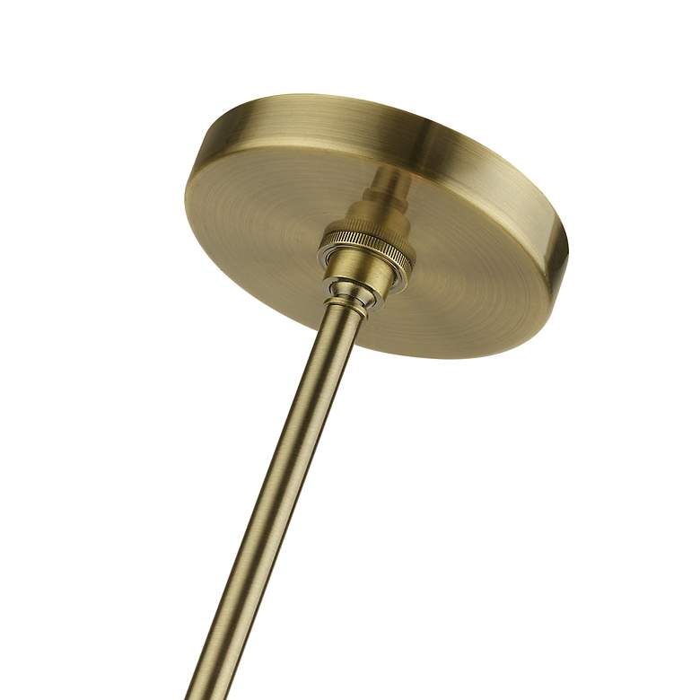 Image 7 Uptown 6 Light Antique Brass Pendant Chandelier more views