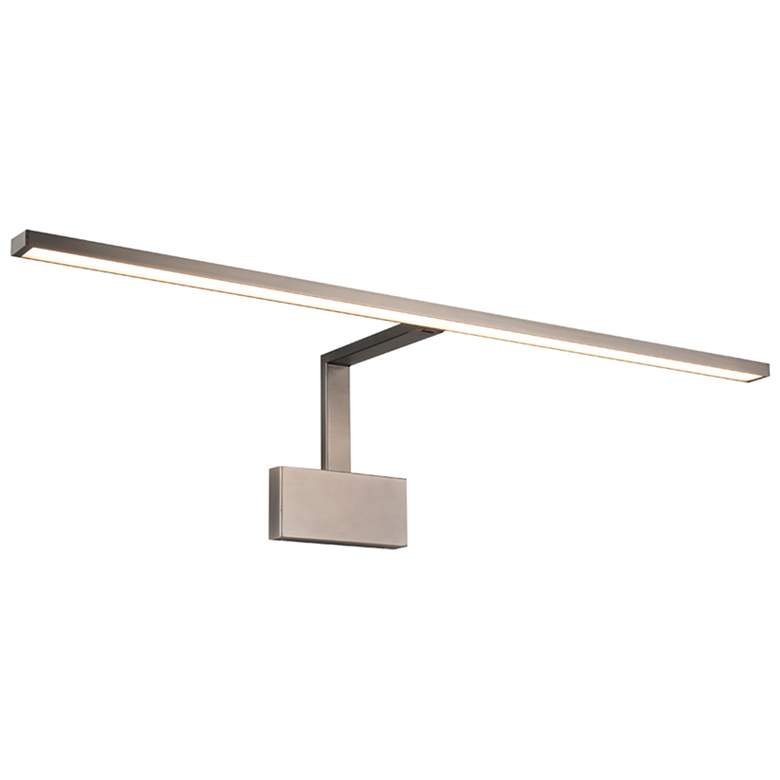 Image 1 Uptown 8.13"H x 34"W 1-Light Picture Light in Brushed Nickel