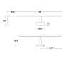 3_Uptown 8.13"H x 34"W 1-Light Picture Light in Brushed Nickel more views