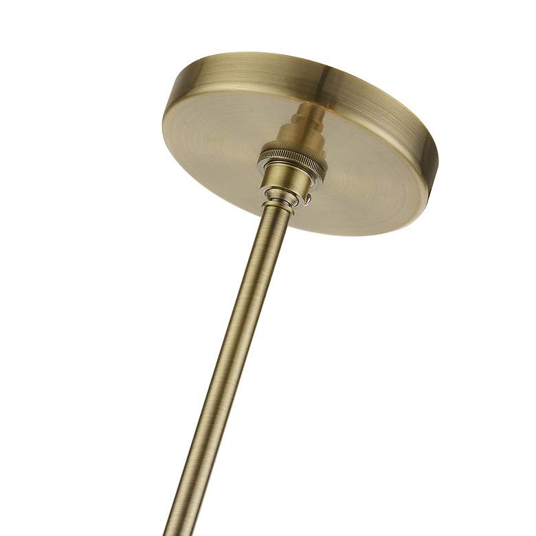 Image 7 Uptown 8 Light Antique Brass Pendant Chandelier more views