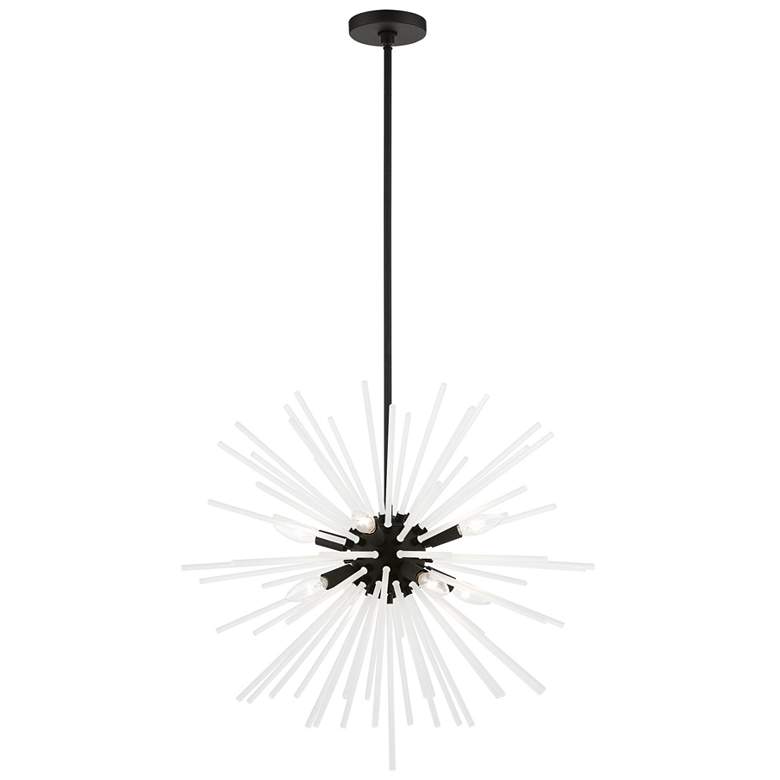 Image 1 Uptown 8 Light Black Pendant Chandelier