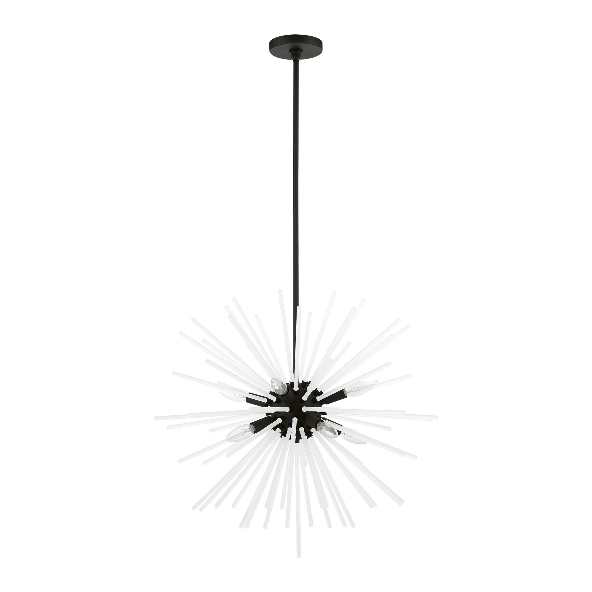 Thumbnail3 of Uptown 8 Light Black Pendant Chandelier more views