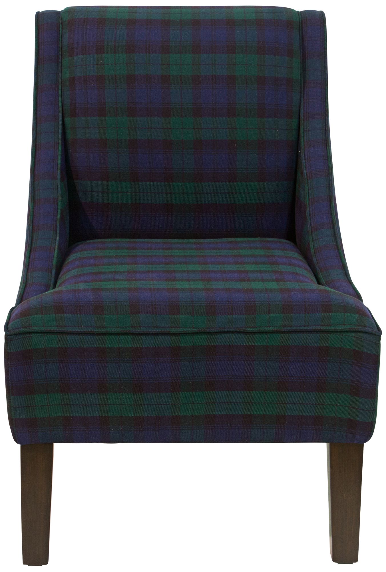 Green discount tartan armchair