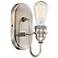Uptown Edison II 10 3/4" High Plated Pewter Wall Sconce