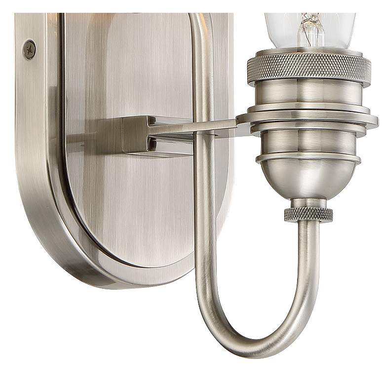 Uptown Edison II 10 3/4&quot; High Plated Pewter Wall Sconce more views
