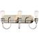Uptown Edison II 20 1/2"W Plated Pewter 3-Light Bath Light
