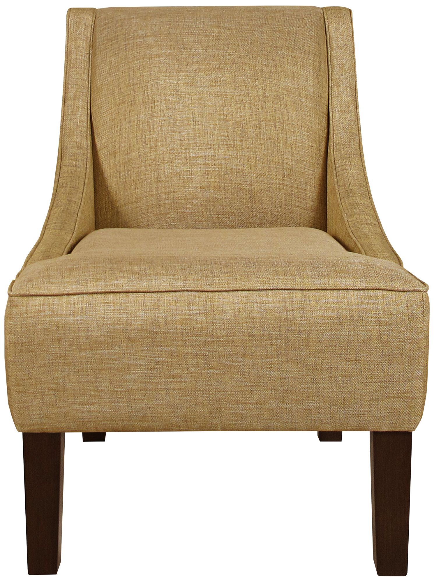 Uptown Glitz Filbert Fabric Swoop Armchair 12R72 Lamps Plus