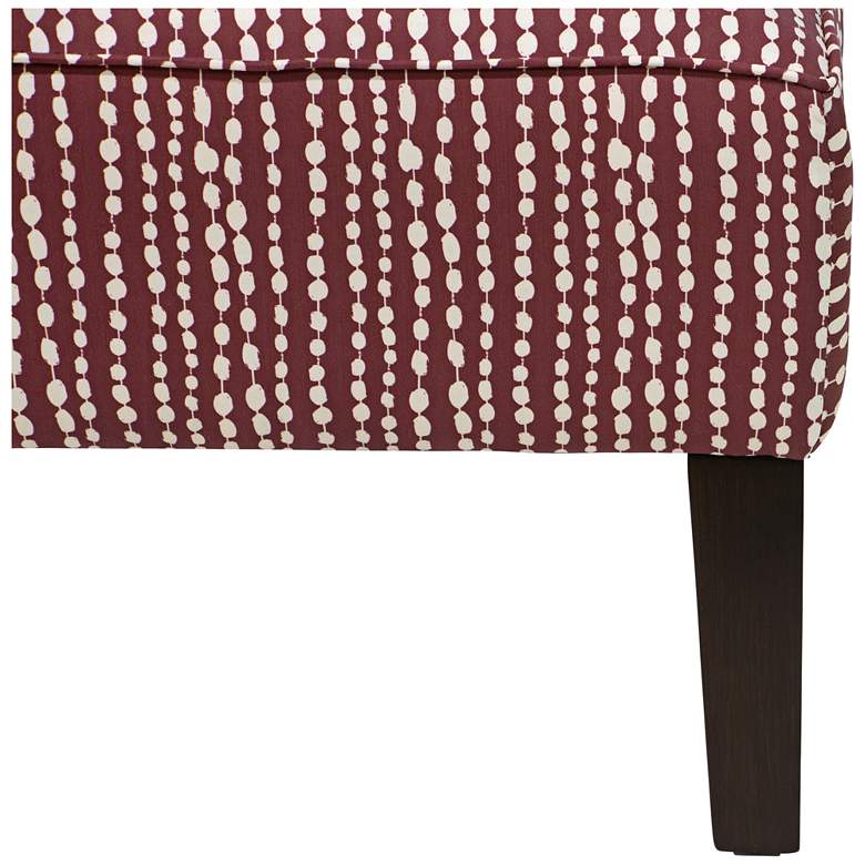 Image 5 Uptown Line Dot Holiday Red Fabric Swoop Armchair more views