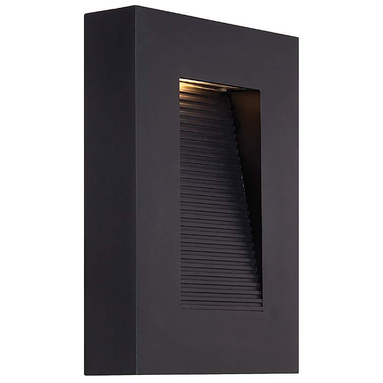 Image 1 Urban 10"H x 7"W 2-Light Outdoor Wall Light in Black