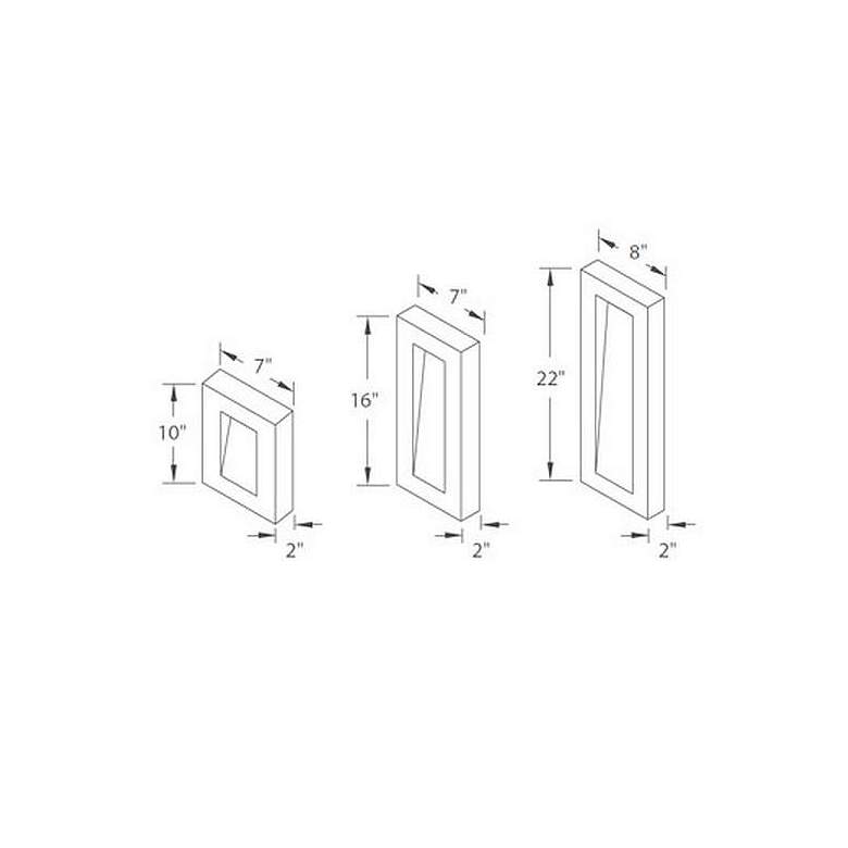 Image 2 Urban 10"H x 7"W 2-Light Outdoor Wall Light in Black more views