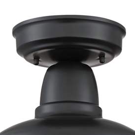 Image4 of Urban Barn 10 1/4" Wide Black Outdoor Ceiling Light more views