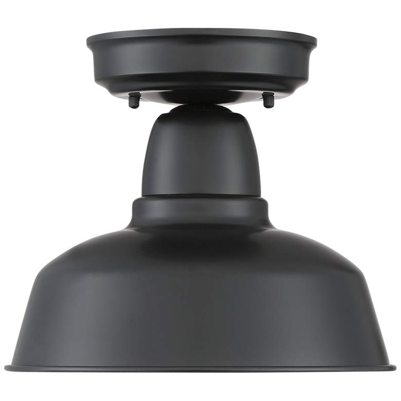 Image 5 Urban Barn 10 1/4" Wide Black Outdoor Ceiling Light more views