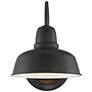 5_Urban Barn 11 1/4" High Black Finish Wall Sconce more views