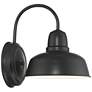 7_Urban Barn 11 1/4" High Black Finish Wall Sconce more views