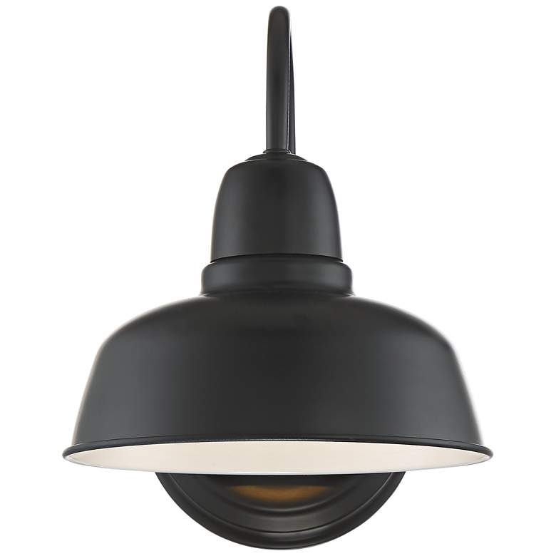 Image 5 Urban Barn 11 1/4" High Black Indoor-Outdoor Wall Light more views