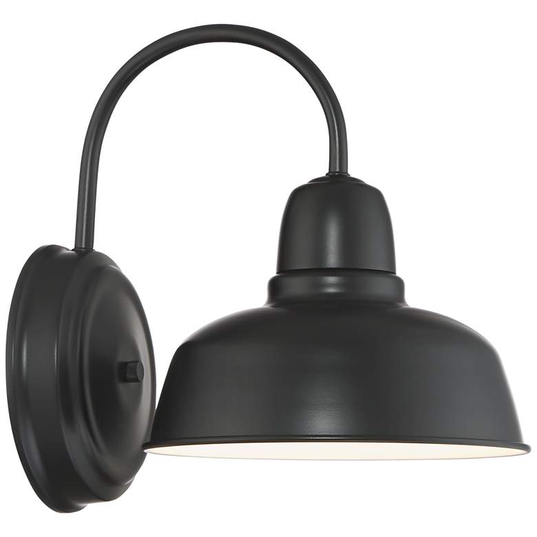 Image 7 Urban Barn 11 1/4 inch High Black Indoor-Outdoor Wall Light more views