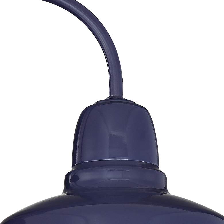 Image 3 Urban Barn 11 1/4 inch High Blue Indoor-Outdoor Wall Light more views