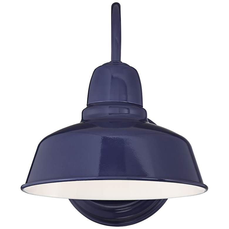 Image 5 Urban Barn 11 1/4" High Blue Indoor-Outdoor Wall Light more views