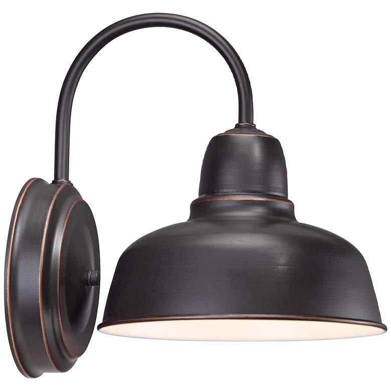 Image 6 Urban Barn 11 1/4 inch High Bronze Indoor-Outdoor Wall Light more views