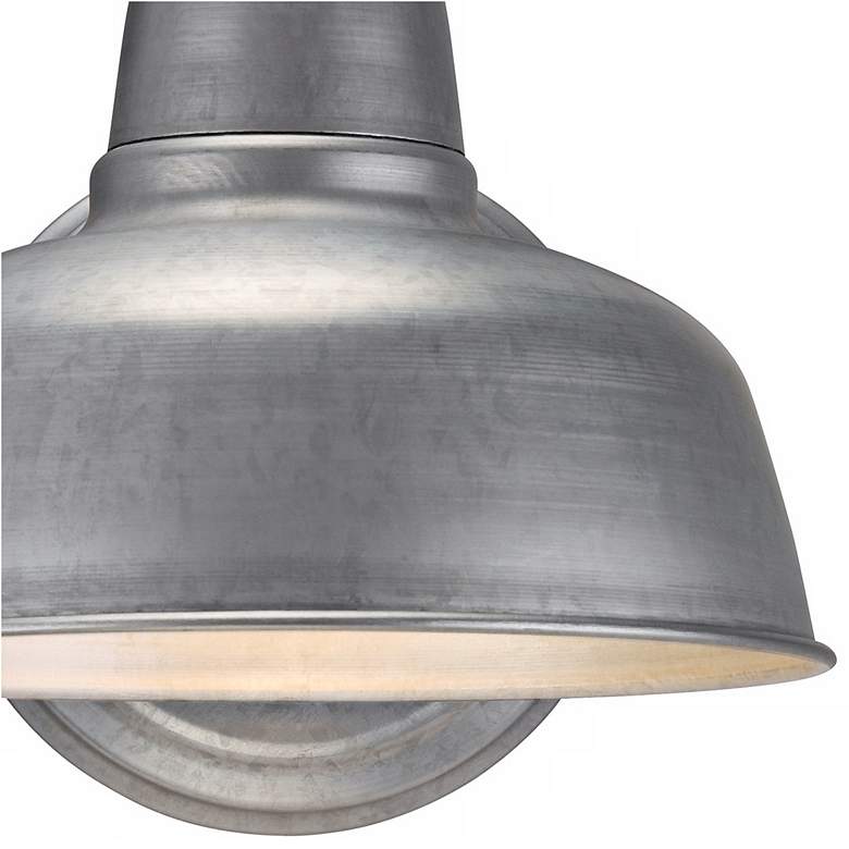 Image 4 Urban Barn 11 1/4 inch High Galvanized Outdoor Wall Light more views