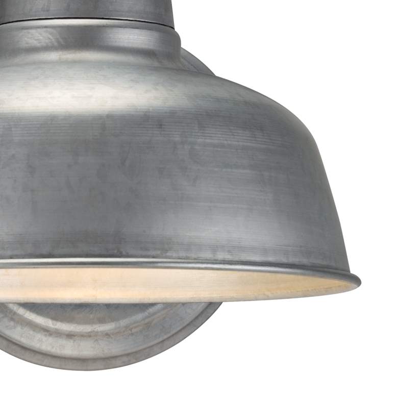 Image 3 Urban Barn 11 1/4" High Galvanized Wall Sconce Set of 2 more views