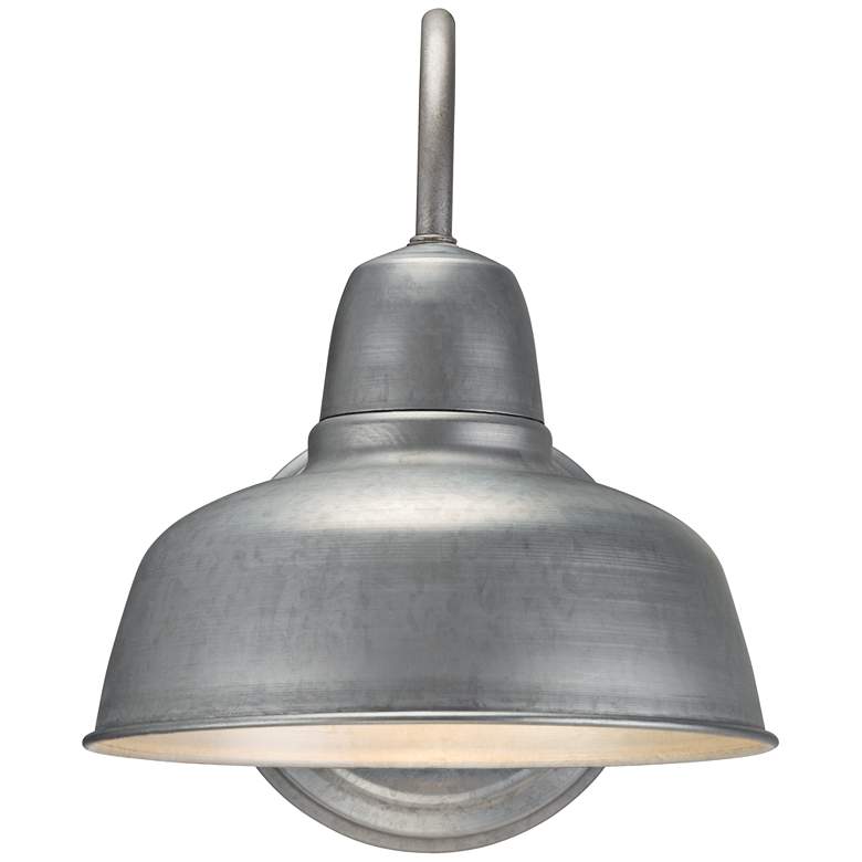Image 5 Urban Barn 11 1/4" High Galvanized Wall Sconce Set of 2 more views
