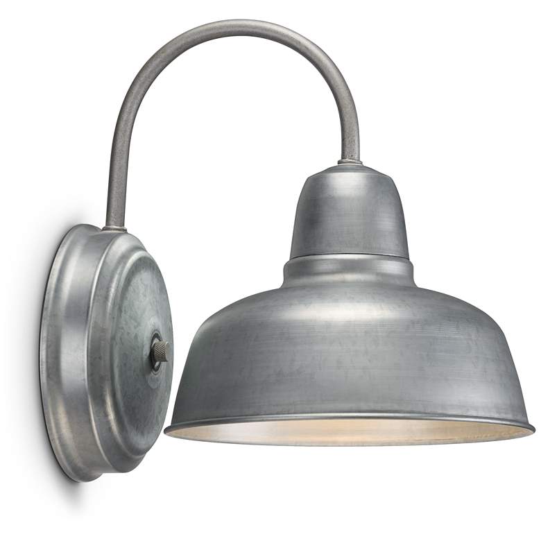 Image 5 Urban Barn 11 1/4" High Galvanized Wall Sconce Set of 2 more views
