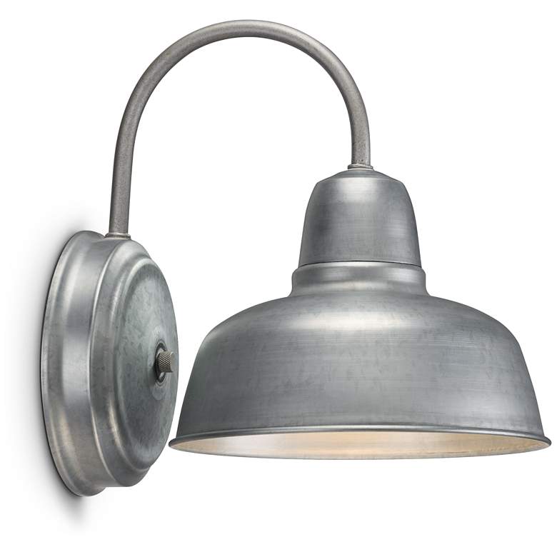Image 6 Urban Barn 11 1/4" High Galvanized Wall Sconce Set of 2 more views