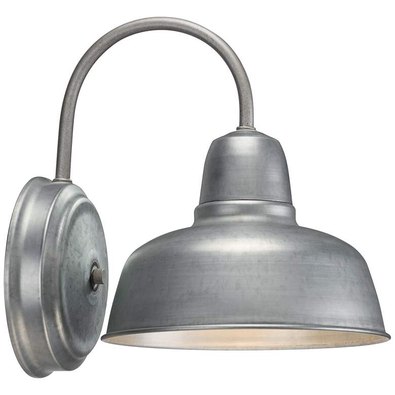 Image 4 Urban Barn 11 1/4 inch High Galvanized Wall Sconce more views