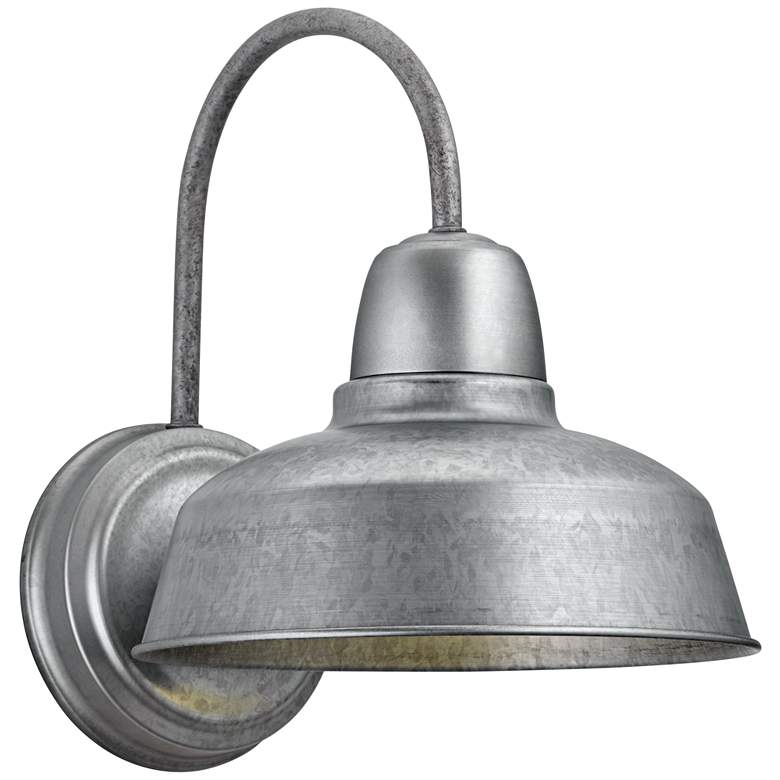 Image 6 Urban Barn 13 inch High Galvanized Steel Outdoor Wall Light more views